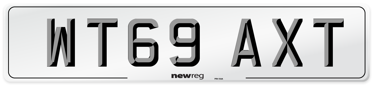 WT69 AXT Number Plate from New Reg